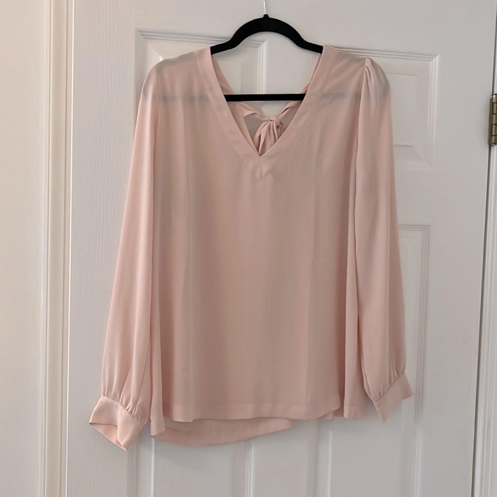 LOFT pink blouse